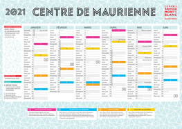 Calendrier Du Centre De Maurienne