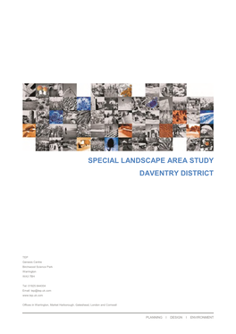 Special Landscape Area Study Daventry District
