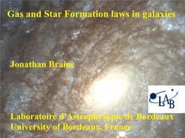 Gas and Star Formation Laws in Galaxies