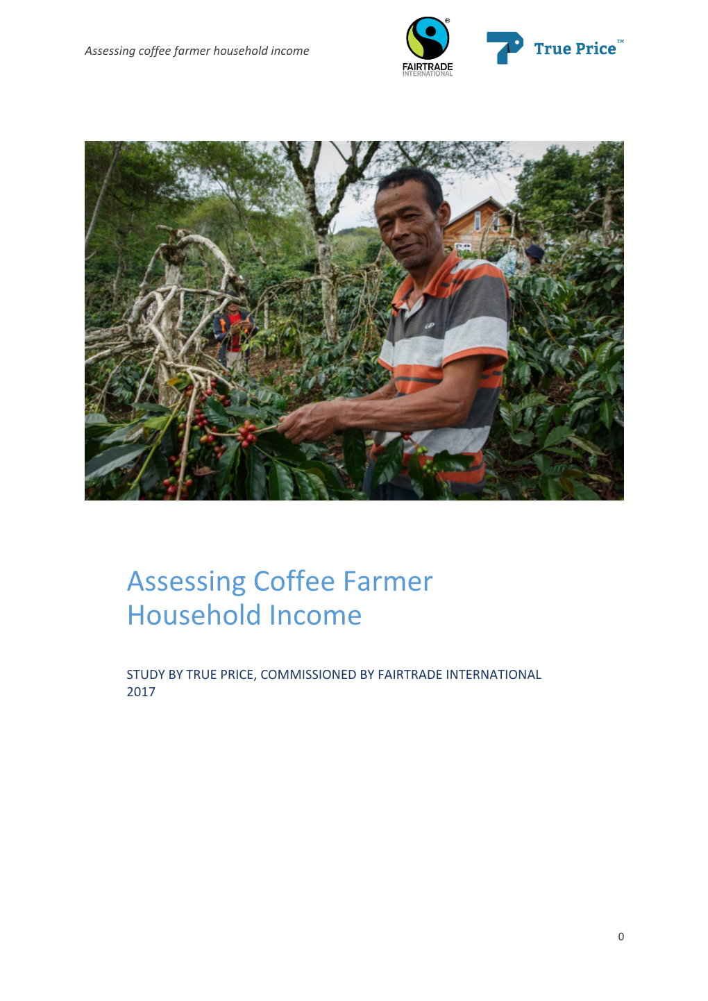 Assessing Coffee Farmer Household Income