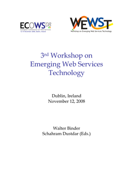 3Rd Workshop on Emerging Web Services Technology