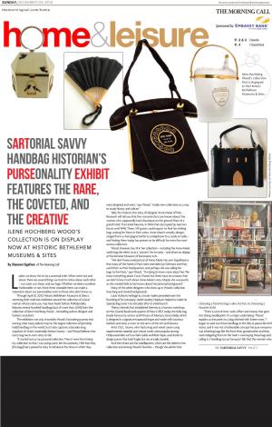 Sartorial Savvy Handbag Historian's Purseonality Exhibit Features The