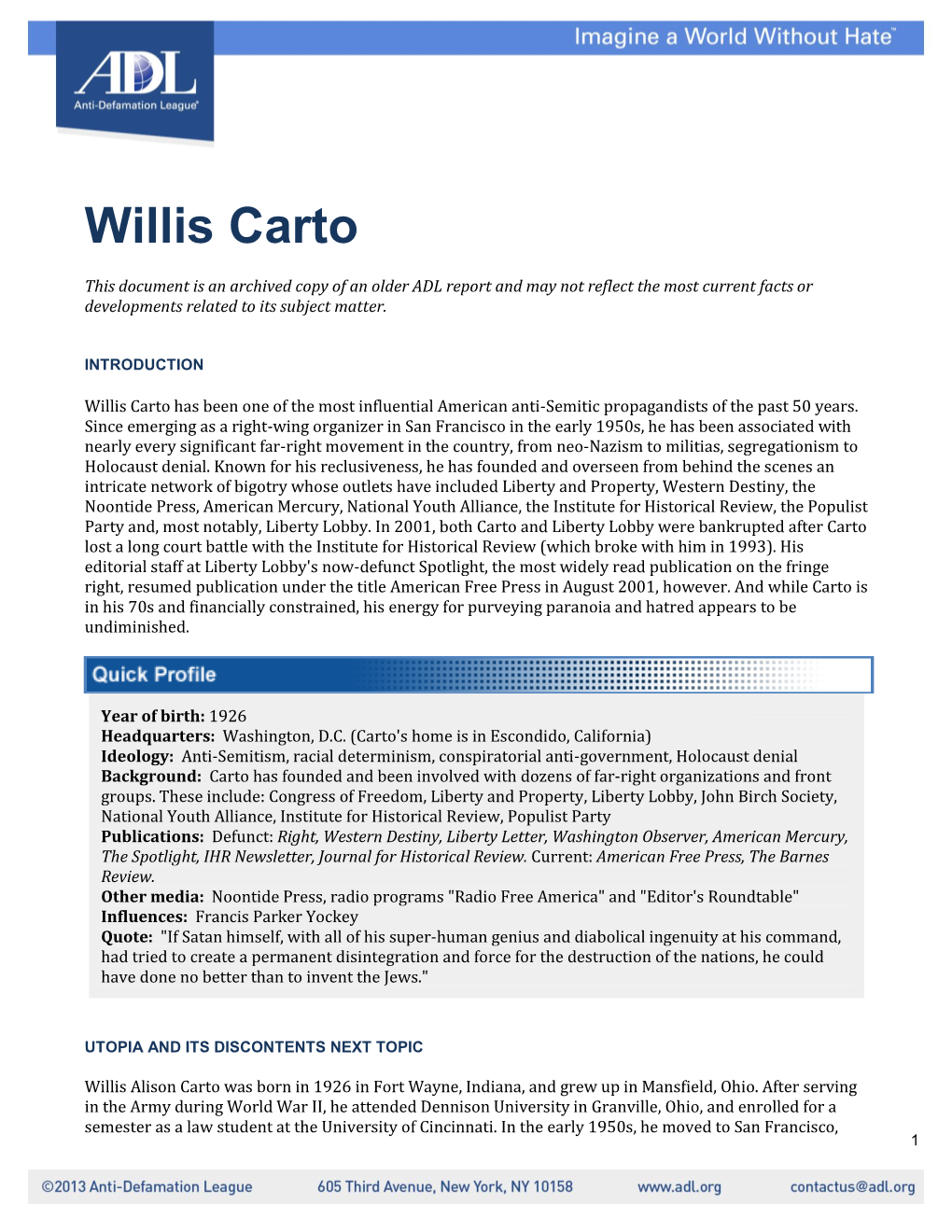 Willis Carto