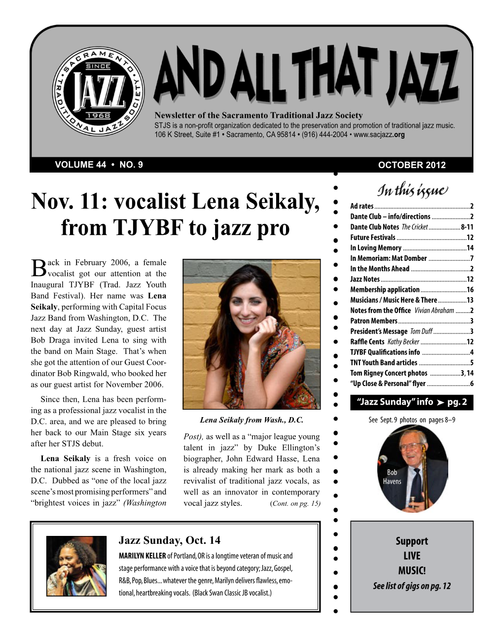 Vocalist Lena Seikaly, from TJYBF to Jazz