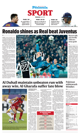 Ronaldo Shines As Real Beat Juventus