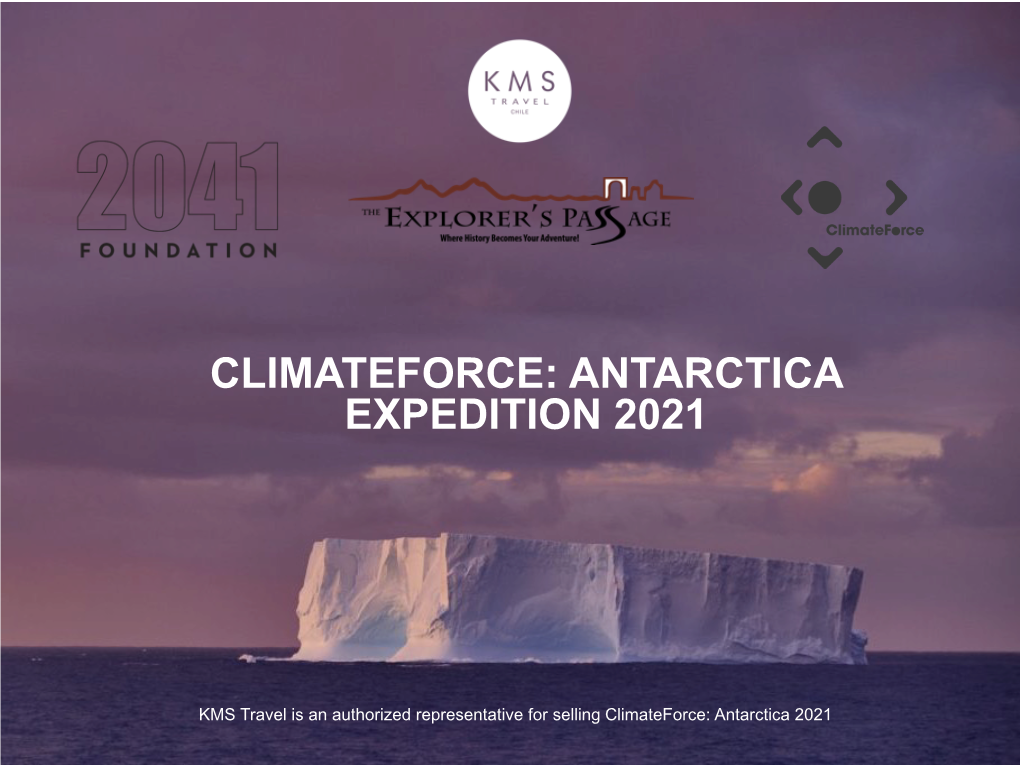 Climateforce: Antarctica Expedition 2021