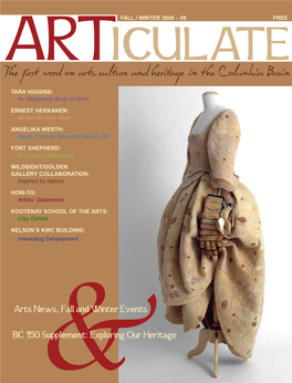 Arts News, Fall and Winter Events BC 150 Supplement
