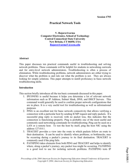 Practical Network Tools
