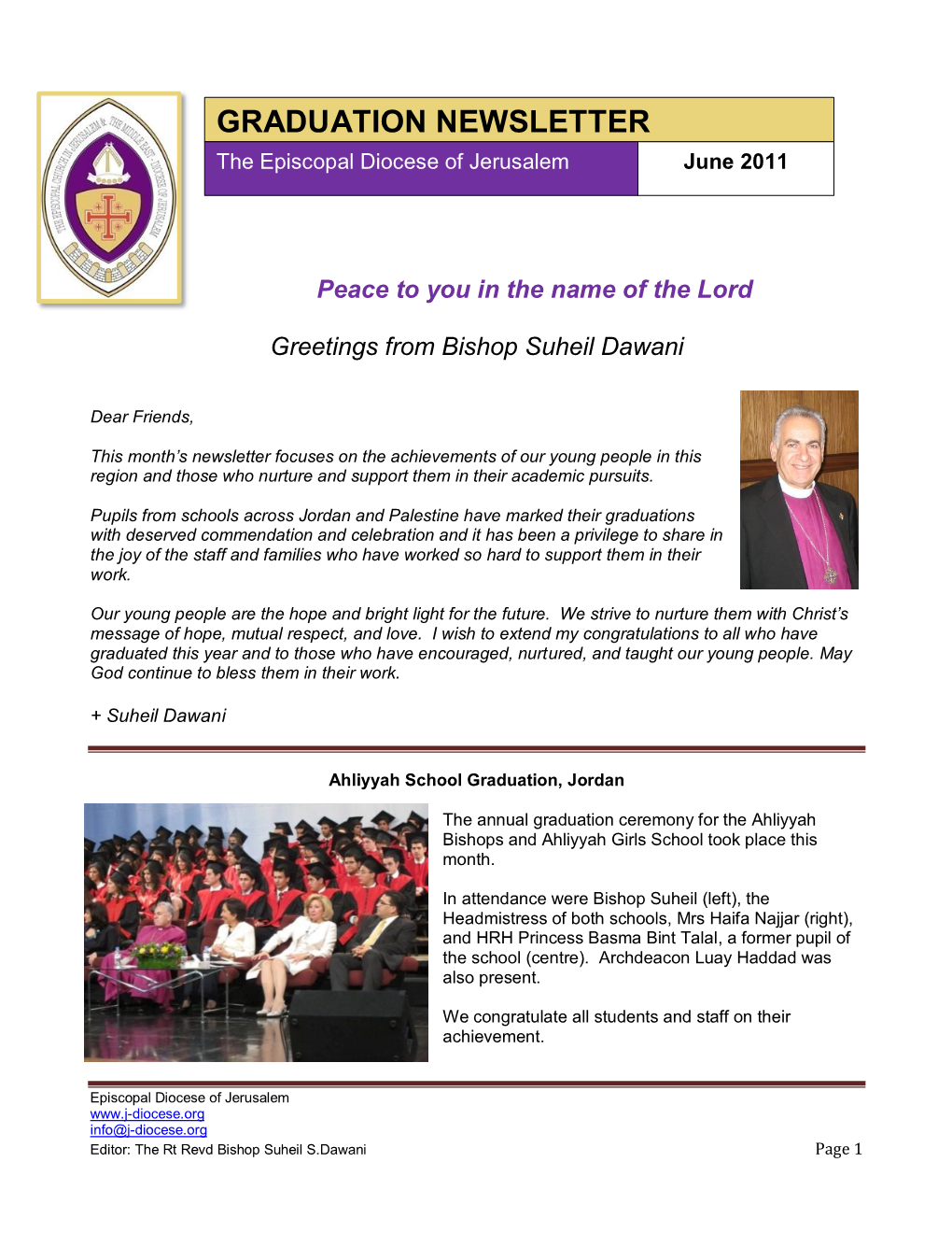 Graduation Newsletter