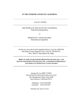 In the Supreme Court of California