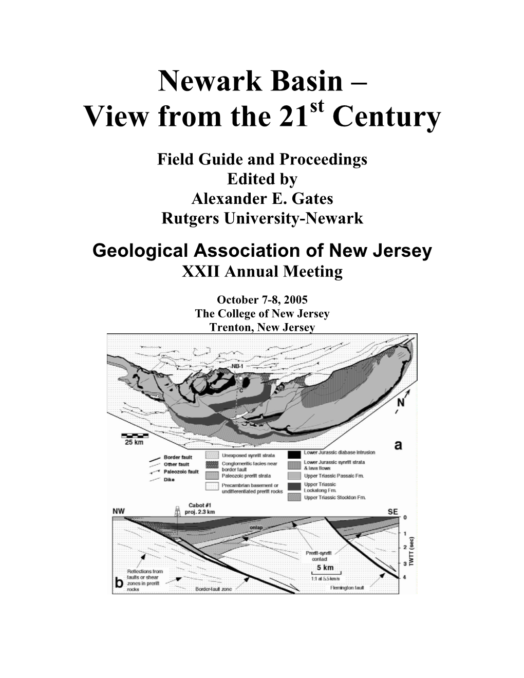 Newark Basin – View from the 21St Century