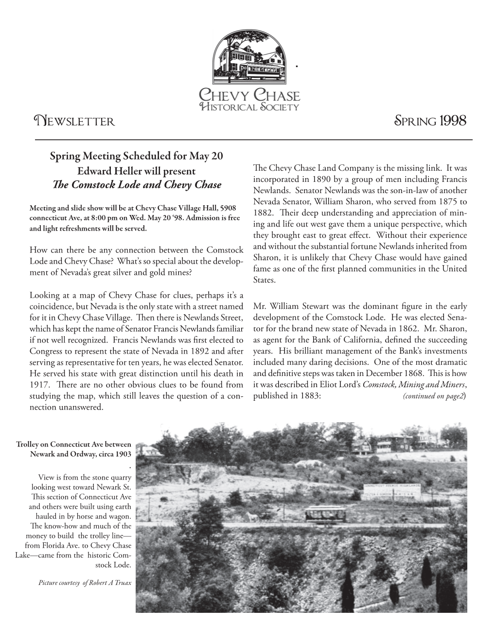 Newsletter Spring 1998