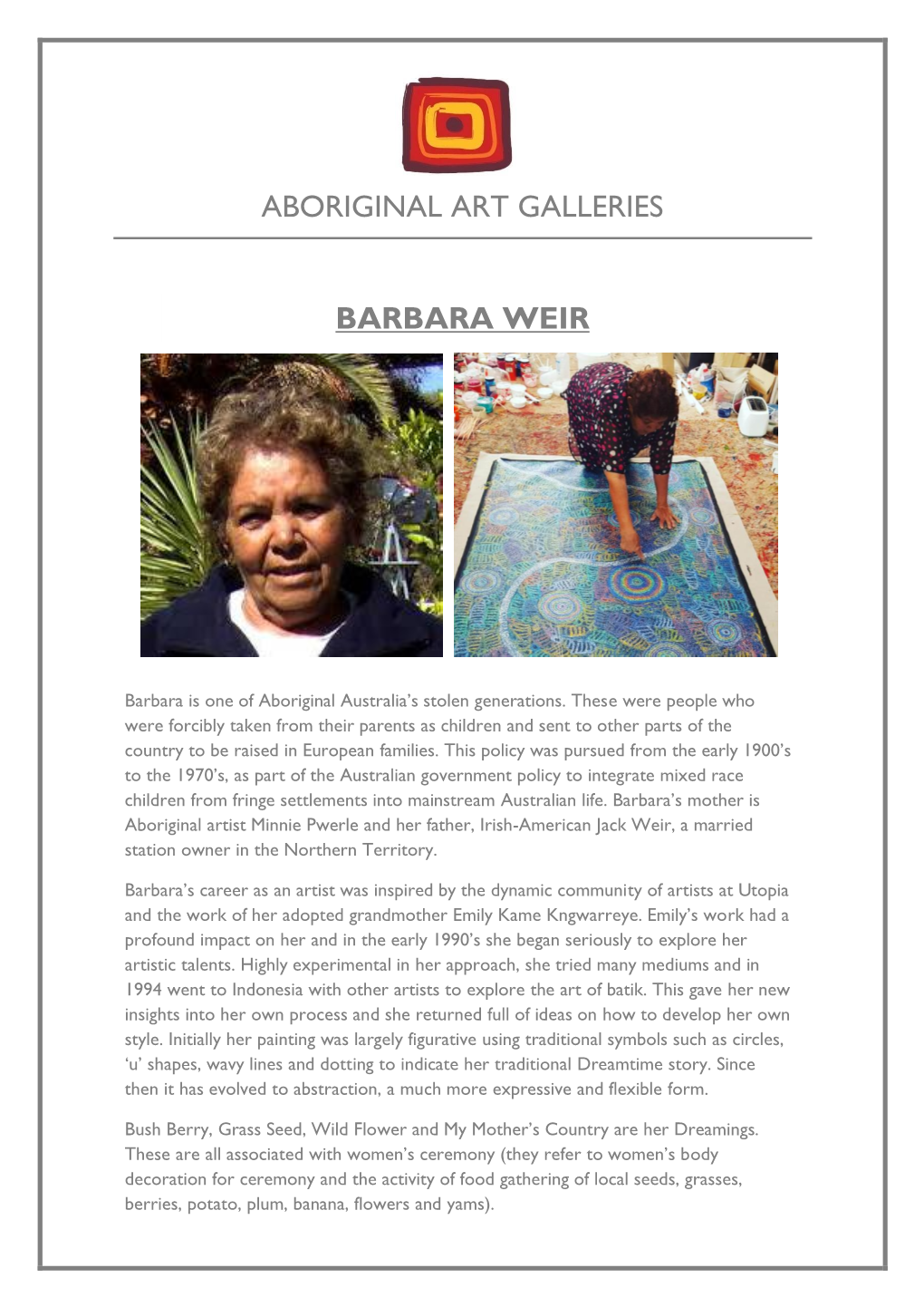 Aboriginal Art Galleries