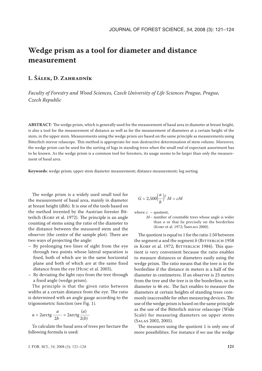 Wedge Prism As a Tool for Diameter and Distance Measurement