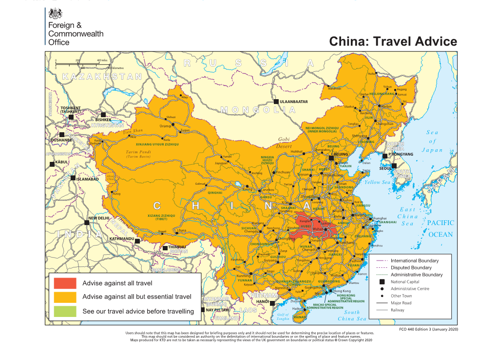 China: Travel Advice