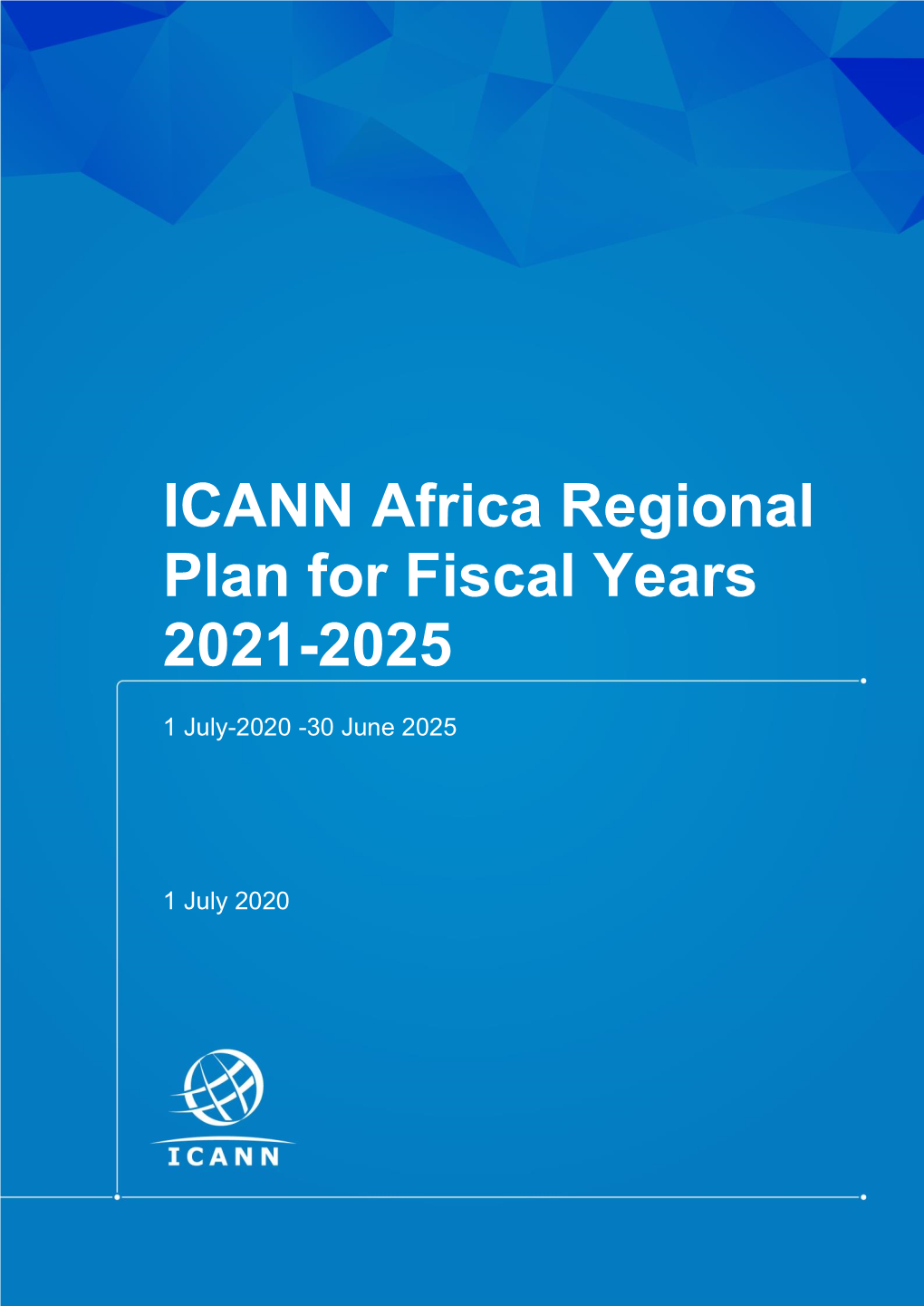 ICANN Africa Regional Plan for Fiscal Years 2021-2025