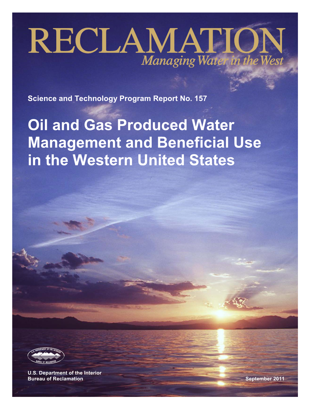 Oil and Gas Produced Water Management and Beneficial Use in the Western United States