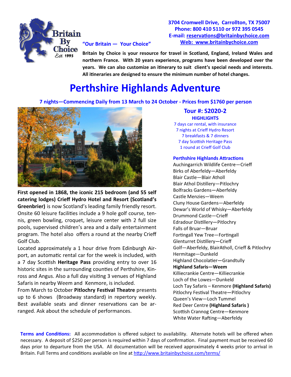 Perthshire Highlands Adventure