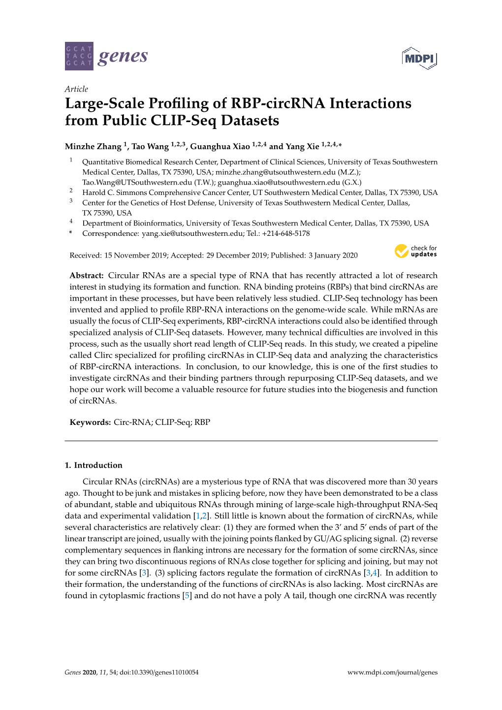 Large-Scale Profiling of RBP-Circrna Interactions from Public CLIP-Seq