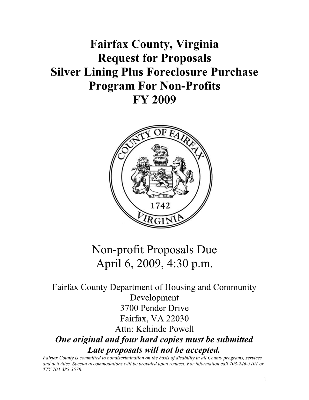 Silver Lining Plus Foreclosure Purchase Program for Non-Profits