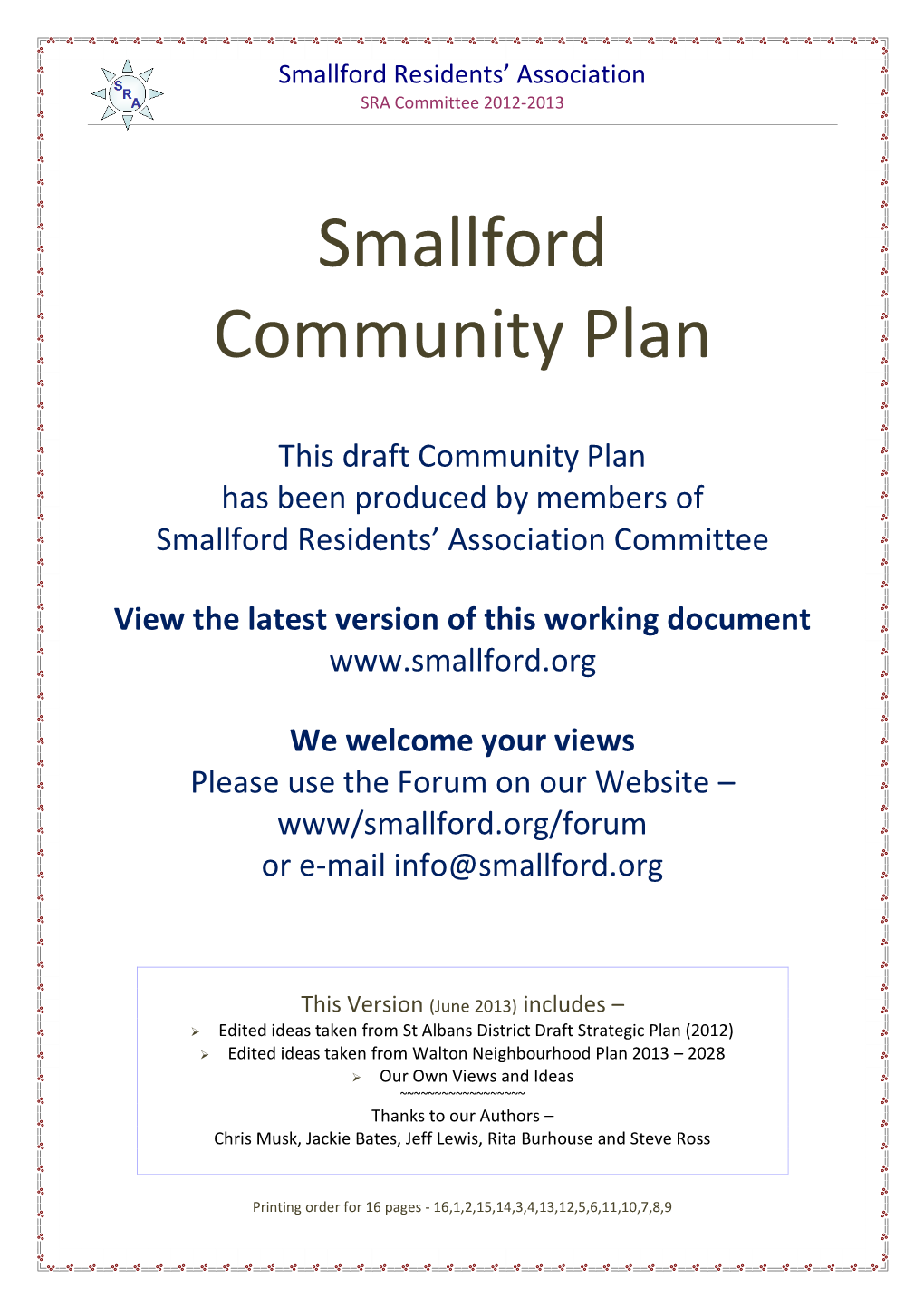 Smallford Community Plan