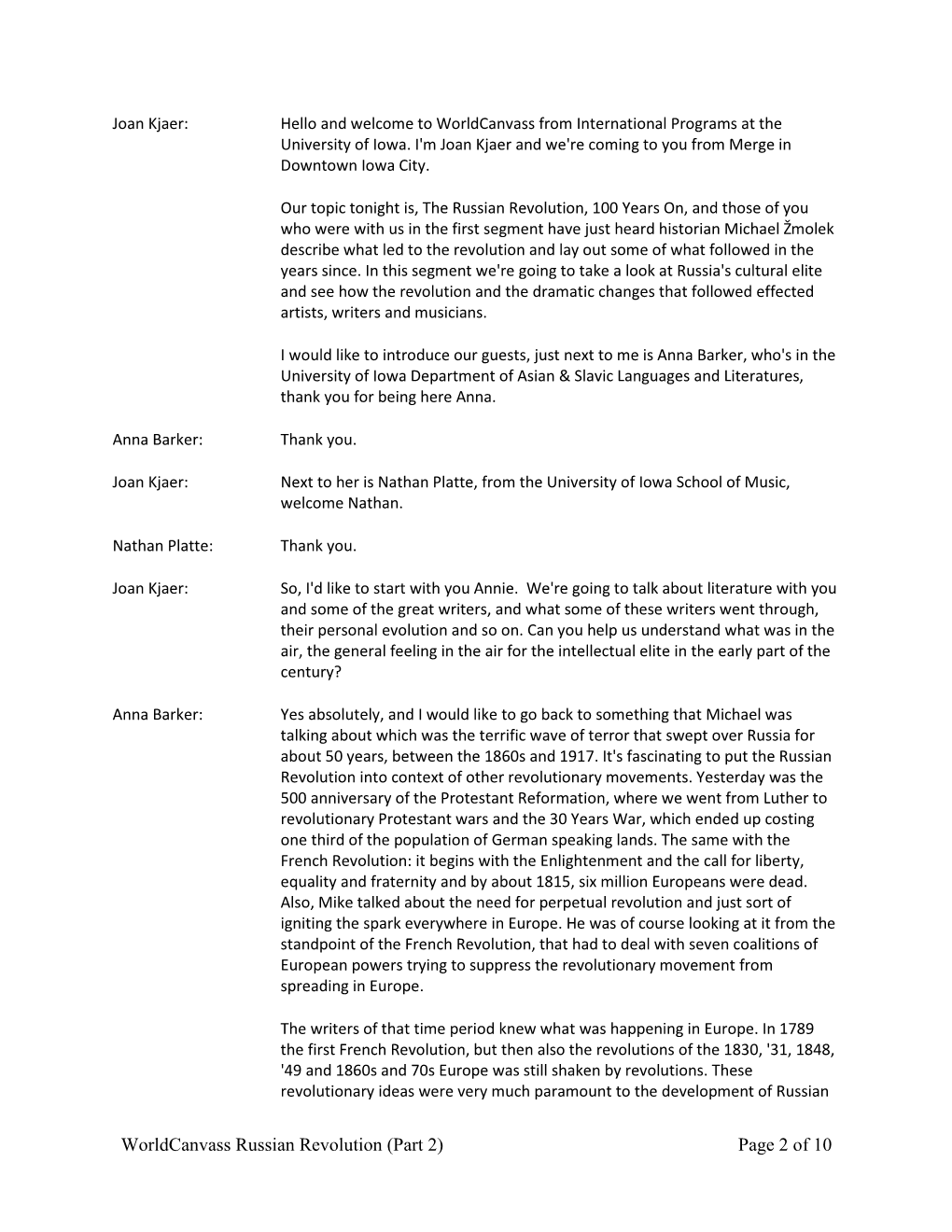 Worldcanvass Russian Revolution (Part 2) Page 2 of 10
