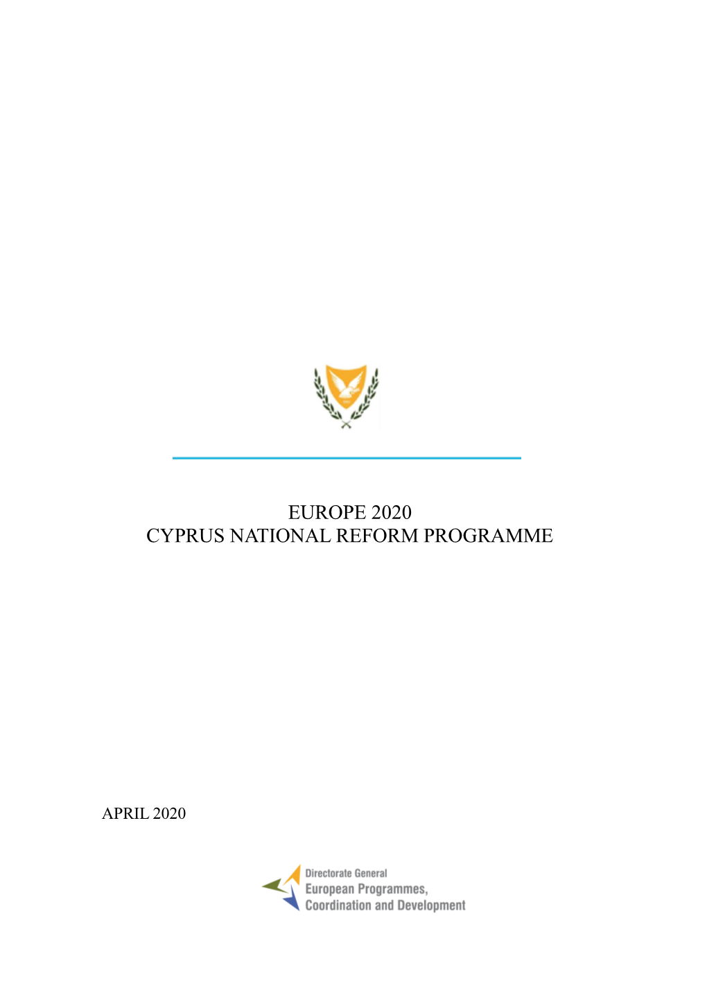 Cyprus National Reform Programme 2020