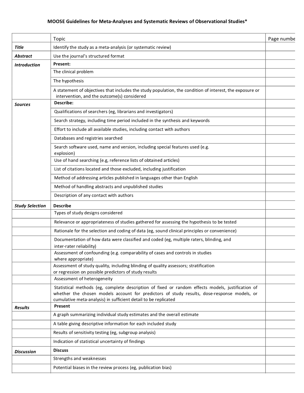 moose-guidelines-for-meta-analyses-and-systematic-reviews-of