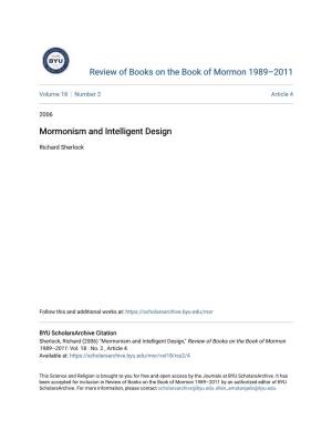 Mormonism and Intelligent Design