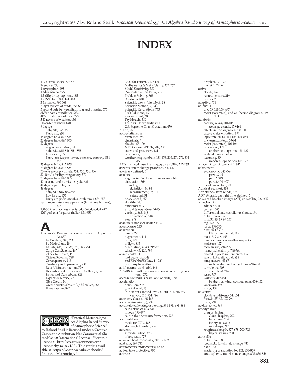 Copyright © 2017 by Roland Stull. Practical Meteorology: an Algebra-Based Survey of Atmospheric Science