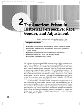 The American Prison in Historical Perspective: Race, Gender, and Adjustment