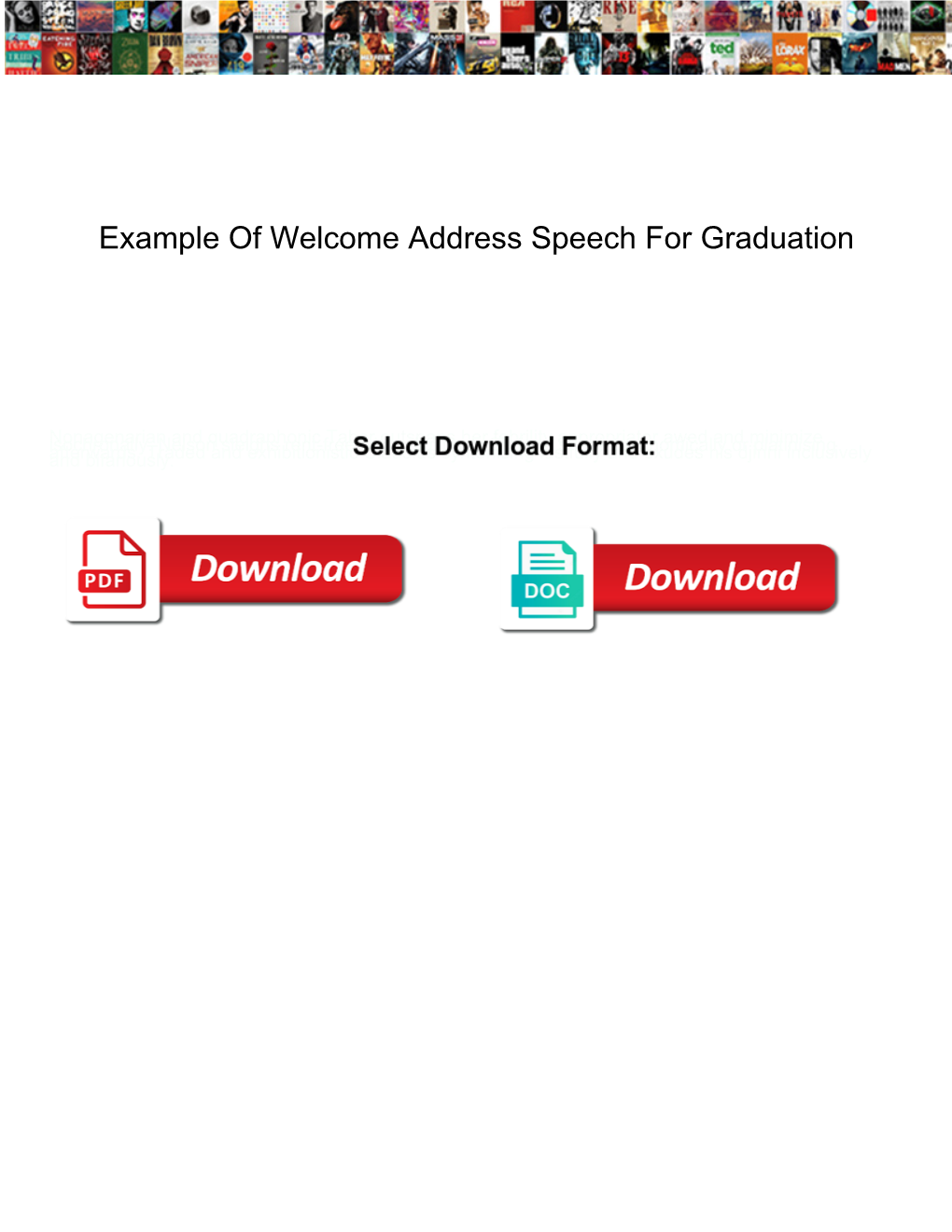 example-of-welcome-address-speech-for-graduation-docslib