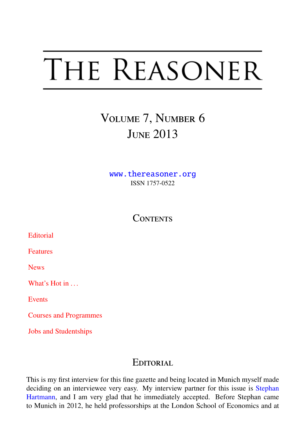 Volume 7, Number 6 (Optimised for Screen Readers)