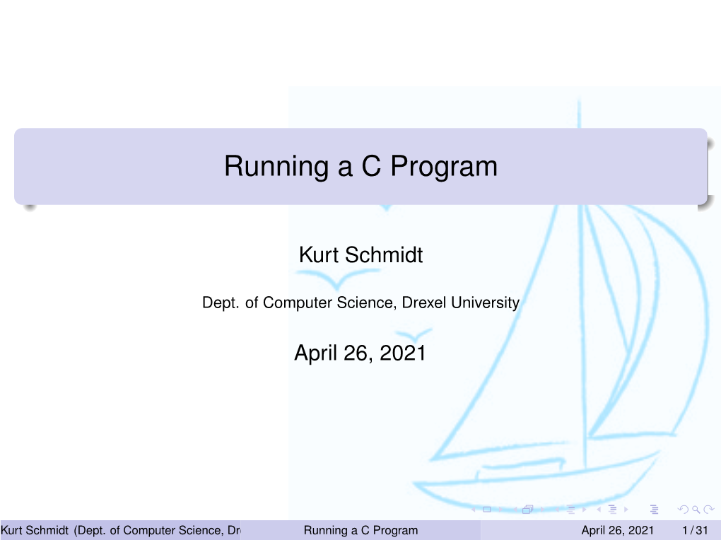 Running a C Program