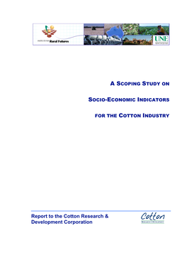 Report to the Cotton Research & Development Corporation