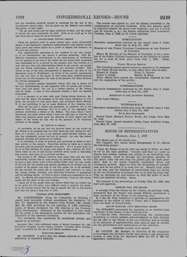 1929 Congressional Record-House