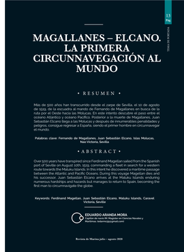 Magallanes – Elcano. La Primera Circunnavegación Al Mundo Al Circunnavegación – Elcano