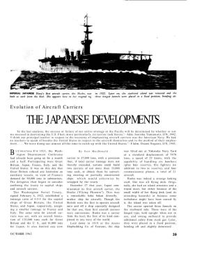 The Japanese Developments
