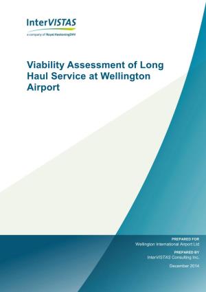 Viability Assessment of Long Haul Service at Wellington Airport
