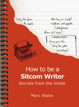 How to Be a Sitcom Writer