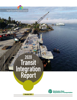 Transit Integration Report / November 2020 Funding for This Document Provided in Part by Member Jurisdictions, Grants from U.S