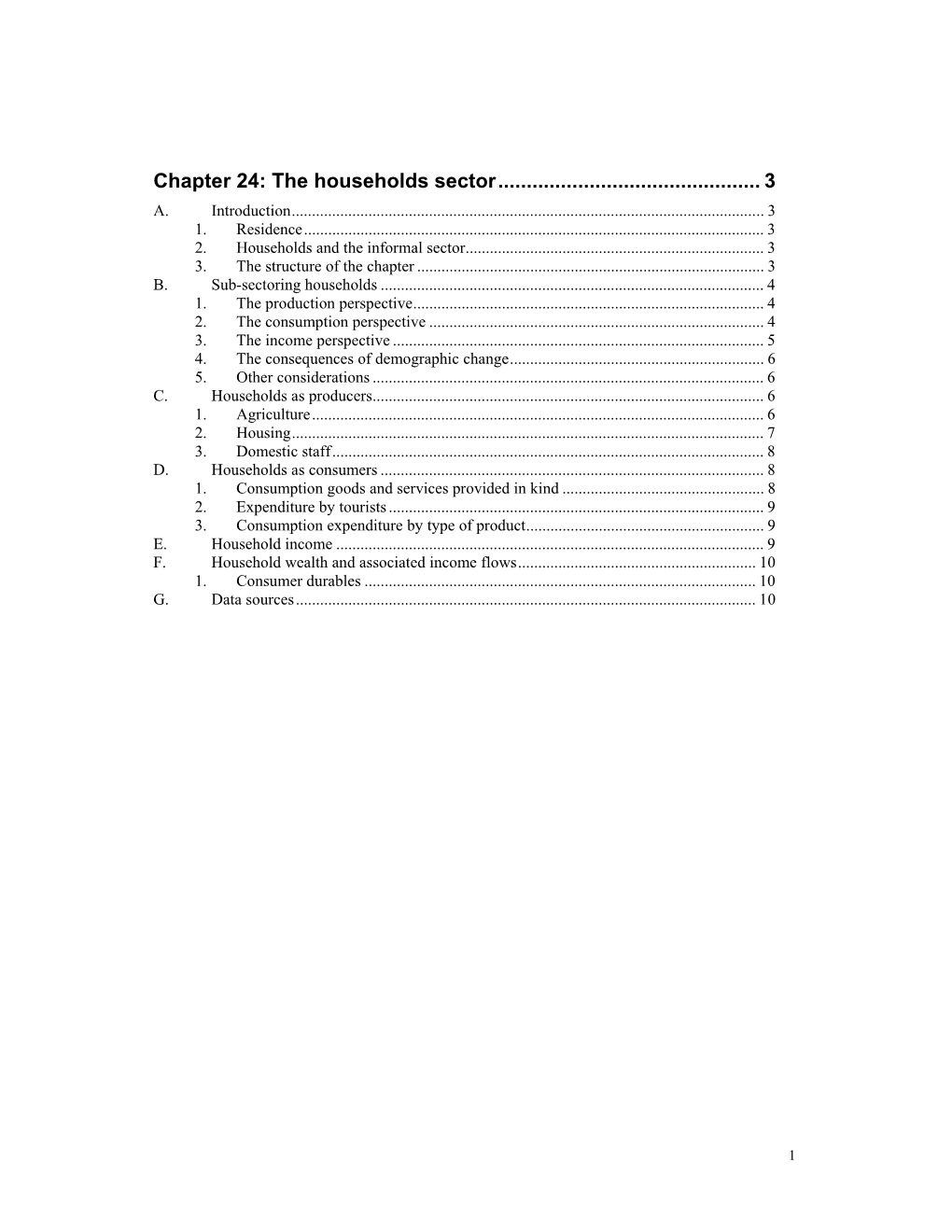 Chapter 24: the Households Sector