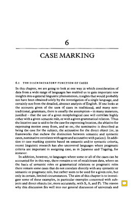 Case Marking