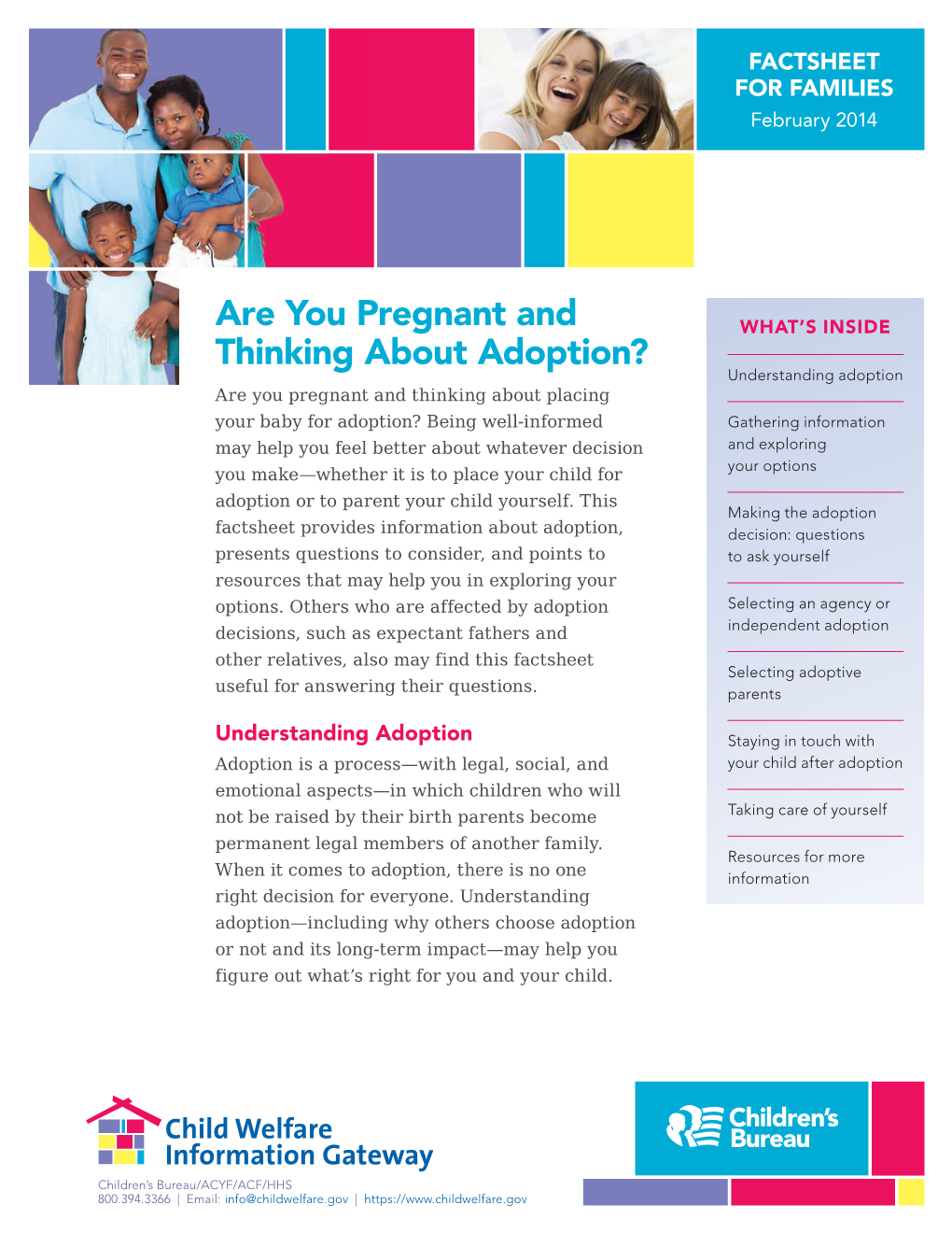 Are You Pregnant and Thinking About Adoption?