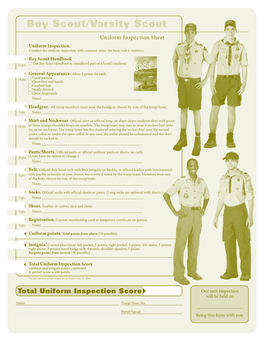 Boy Scout/Varsity Scout