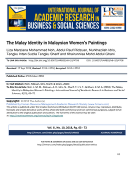 The Malay Identity in Malaysian Women's Paintings