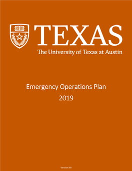 Emergency Operations Plan 2019