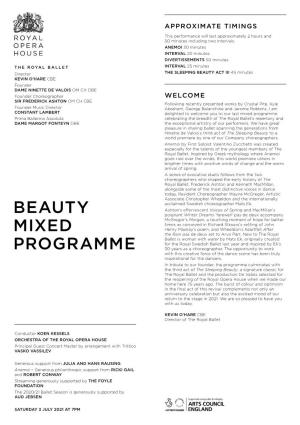 Beauty Mixed Programme