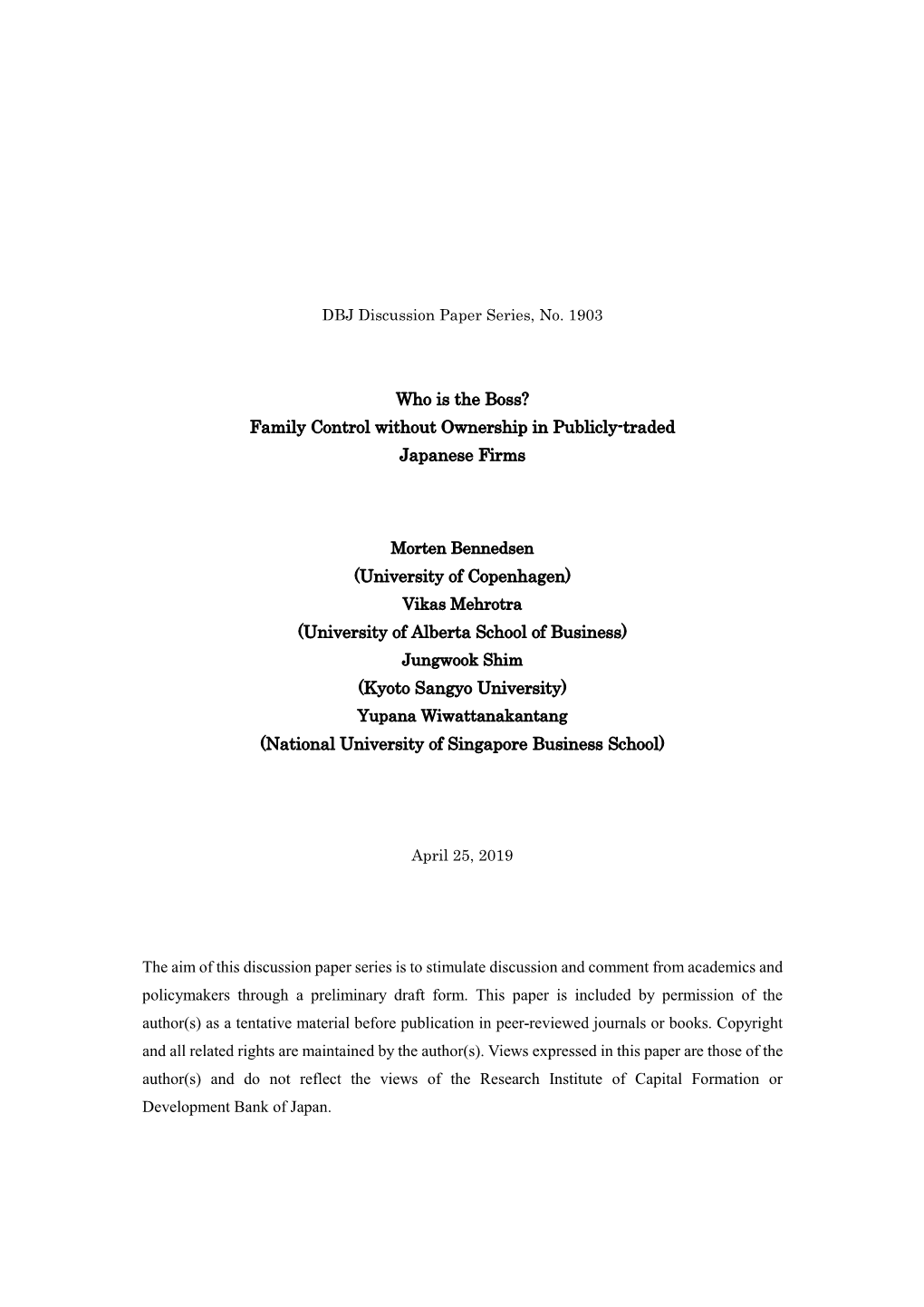 Family Control Without Ownership in Publicly-Traded Japanese Firms