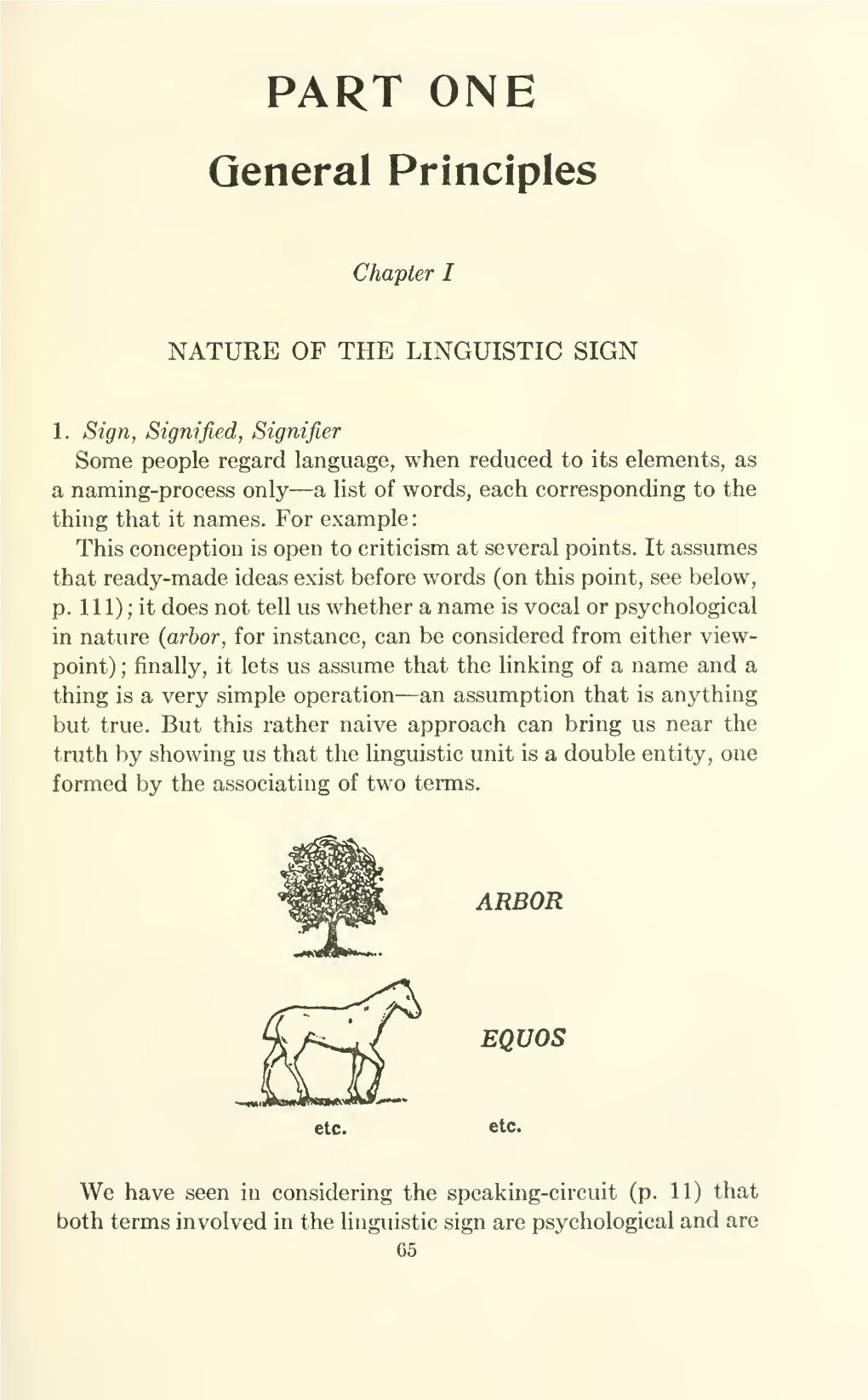 Nature of the Linguistic Sign